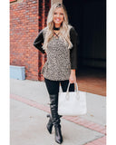 Azura Exchange Crisscross Leopard Print Top - M