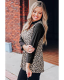 Azura Exchange Crisscross Leopard Print Top - M