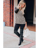 Azura Exchange Crisscross Leopard Print Top - M