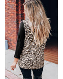 Azura Exchange Crisscross Leopard Print Top - M