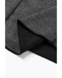 Azura Exchange V Neck Buttons Ruched Long Sleeve Top - S