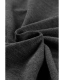 Azura Exchange V Neck Buttons Ruched Long Sleeve Top - S