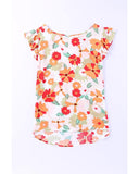 Azura Exchange Ruffled Flutter Sleeve Blouse - M