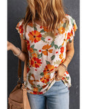 Azura Exchange Ruffled Flutter Sleeve Blouse - M