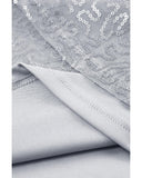 Azura Exchange Sequin Ruffled Sleeves Blouse - L