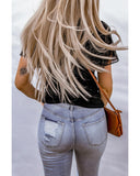 Azura Exchange Ruffle Sleeve Ribbed Top - XL