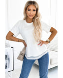 Azura Exchange Sequin Short Sleeve T-Shirt - XL