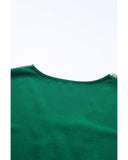 Azura Exchange Lace Trim V Neck Short Sleeve Blouse - XL