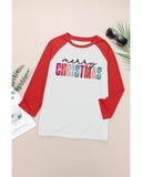 Azura Exchange Color Block Long Sleeve Top - M