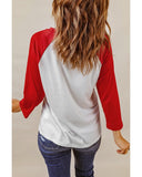 Azura Exchange Color Block Long Sleeve Top - M