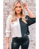 Azura Exchange Shirred V Neck Top - S