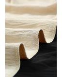 Azura Exchange Shirred V Neck Top - S