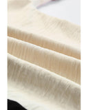 Azura Exchange Shirred V Neck Top - S