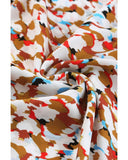 Azura Exchange Abstract Print Bubble Sleeves Loose Blouse - XL