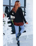 Azura Exchange Sequin Ruffle Hem Top - S