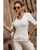 Azura Exchange Knit Ribbed Top - S