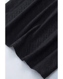 Azura Exchange Eyelet Lace V Neck Flutter Blouse - S