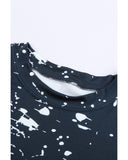 Azura Exchange Scrawl Print Long Sleeve Top with Slit - 2XL