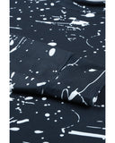 Azura Exchange Scrawl Print Long Sleeve Top with Slit - 2XL