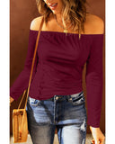 Azura Exchange Off Shoulder Long Sleeve Top - 2XL