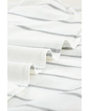 Azura Exchange Floral Long Sleeve Top with Stripe Print - 1X