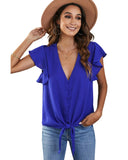 Azura Exchange Button Tie Top - M