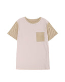 Azura Exchange Patchwork Tee with Contrast Stripes - L