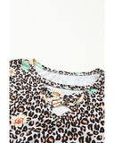 Azura Exchange Hollow Out Criss-cross Tee - L