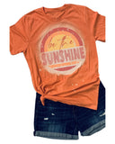 Azura Exchange Graphic Print Crewneck T-Shirt - Be The Sunshine - 2XL