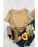 Azura Exchange Highland Cattle Leopard Print T-Shirt - M