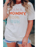 Azura Exchange Mama Mommy Mom Bruh Letter Graphic T Shirt - XL