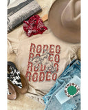 Azura Exchange Western RODEO Graphic Print Crew Neck T-Shirt - 2XL