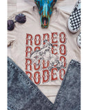 Azura Exchange Western RODEO Graphic Print Crew Neck T-Shirt - 2XL