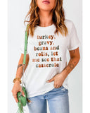 Azura Exchange Thanksgiving Slogan Graphic Tee - L