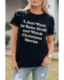 Azura Exchange Glitter Pattern Short Sleeve T-Shirt - L