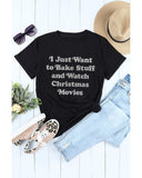 Azura Exchange Glitter Pattern Short Sleeve T-Shirt - L