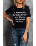 Azura Exchange Glitter Pattern Short Sleeve T-Shirt - L