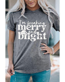 Azura Exchange Freaking Merry And Bright Graphic T-Shirt - S