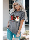 Azura Exchange Peace Love Santa Graphic Tee - L