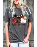 Azura Exchange Peace Love Santa Graphic Tee - M