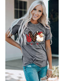 Azura Exchange Peace Love Santa Graphic Tee - M