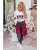 Azura Exchange Leopard Tree Print Short Sleeve T-Shirt - L