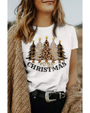 Azura Exchange Leopard Tree Print Short Sleeve T-Shirt - L