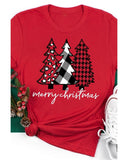 Azura Exchange Merry Christmas Trees Graphic Print T-Shirt - S