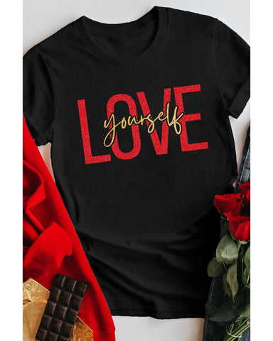 Azura Exchange Glitter Pattern Print Short Sleeve T-Shirt - XL