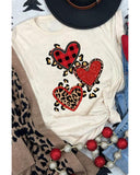 Azura Exchange Leopard Sequin Print Graphic T-Shirt - 2XL