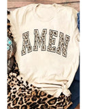 Azura Exchange Leopard Print Short Sleeve Graphic T-Shirt - S