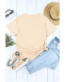 Azura Exchange Leopard Print Short Sleeve Graphic T-Shirt - S