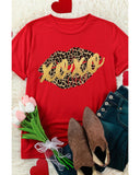 Azura Exchange Leopard Lips Glitter Graphic Tee - S