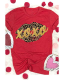 Azura Exchange Leopard Lips Glitter Graphic Tee - S